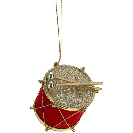 Pendente per albero di Natale a forma di Tamburo, decorazione da 45 mm