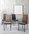 Sedia Sofie con struttura in acciaio e compensato, per arredo interno 43 x 59,5 x h 99,5 cm