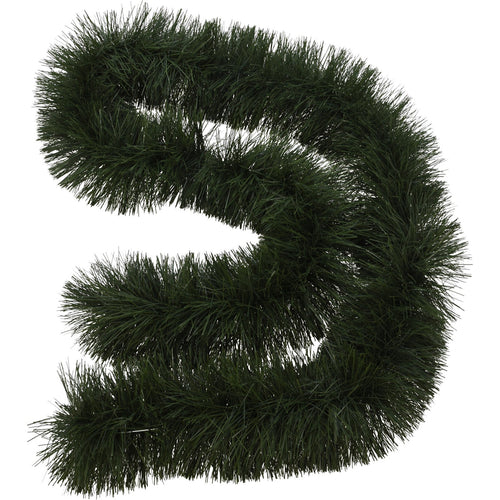 Ghirlanda natalizia verde in PVC, decorazione per interno, da 270 cm