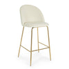 Sgabello da bar Carry per interno, Struttura In Acciaio E Compensato, 38 x  x 38 x 75 cm