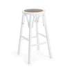 Sgabello da bar Circle per interno, Struttura In Legno Di Olmo, 40 x  x 40 x 73 cm