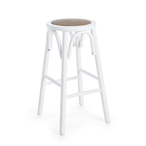 Sgabello da bar Circle per interno, Struttura In Legno Di Olmo, 40 x  x 40 x 73 cm