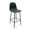 Sgabello da bar Irelia per interno, Struttura In Acciaio Cromato, 49 x 52 x 79,5/100 cm