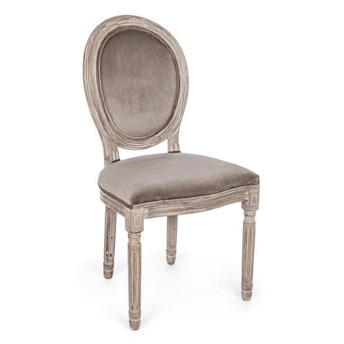 Sedia Mathilde con struttura in legno di betulla, per arredo interno 48 x 46 x h 96 cm