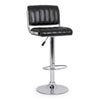 Sgabello da bar Barclay per interno, Struttura In Acciaio Cromato, 46 x 52 x 88,5/109,5 cm