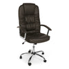 Poltrona Dehli da ufficio ergonomica, rivestimento in similpelle con braccioli e ruote