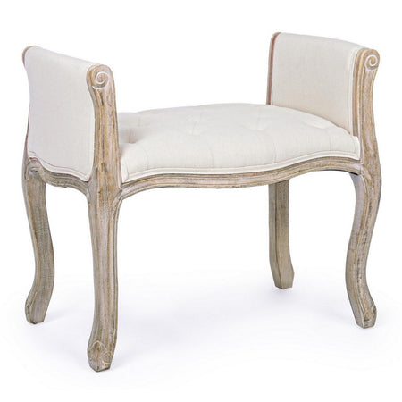 Panca Singola "Diva" per interno, con Struttura In Rubber Wood, da 71x48x60h cm