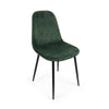 Sedia Irelia con struttura seduta e schienale in velluto, per arredo interno 52,5 x 42,5 x h 90 cm