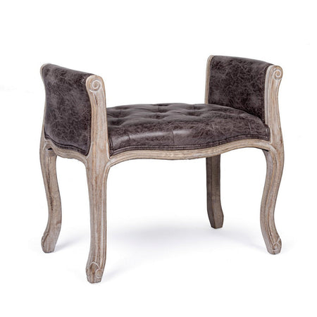 Panca Singola "Diva" per interno, con Struttura In Rubber Wood, da 71x48x60h cm