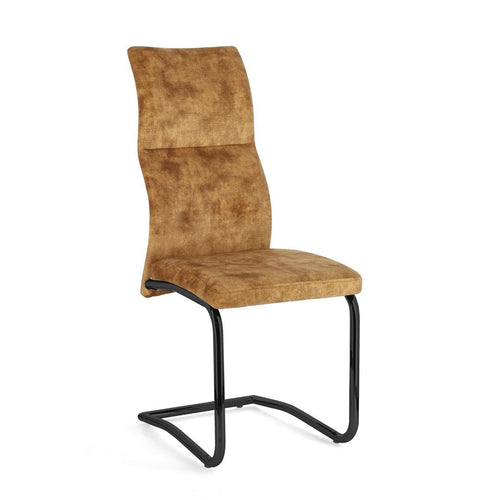 Sedia Thelma con struttura in acciaio, per arredo interno 43,5 x 62 x h 102 cm
