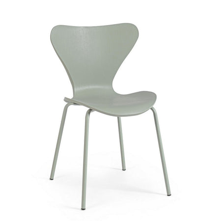 Sedia "Tessa" con gambe in acciaio verniciato a polvere epossidica, per arredo interno 50 x 49,5 x h 82 cm