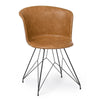 Sedia Loft con gambe in acciaio verniciato a polvere epossidica, per arredo interno 56 x 54 x h 76 cm