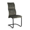 Sedia Thelma con struttura in acciaio, per arredo interno 43,5 x 62 x h 102 cm