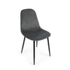 Sedia Irelia con struttura seduta e schienale in velluto, per arredo interno 52,5 x 42,5 x h 90 cm