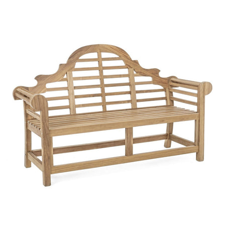 Panchina da giardino "Veradero" in legno di Teak, con braccioli, per esterno e veranda