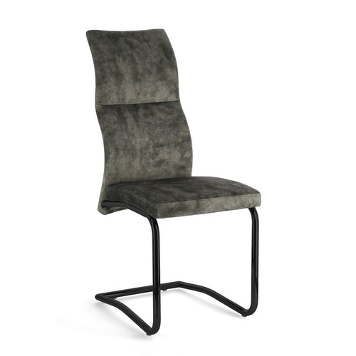 Sedia Thelma con struttura in acciaio, per arredo interno 43,5 x 62 x h 102 cm