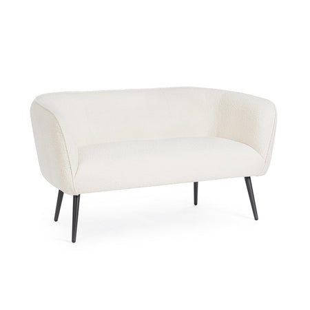 Divano 2 Posti "Avril" per interno, Struttura In Legno Compensato, Gambe In Acciaio Verniciato A Polvere Epossidica 126 x 70 x 68 h cm