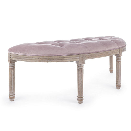Panca Tilde per interno, con Struttura In Legno Di Betulla E Rubberwood, da 125x42x48h cm