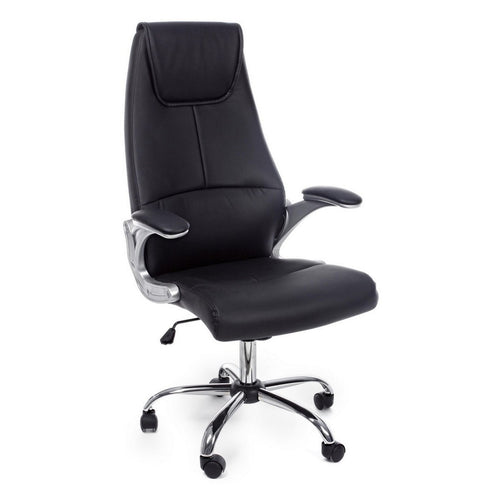 Poltrona Camberra da ufficio ergonomica con braccioli, altezza regolabile