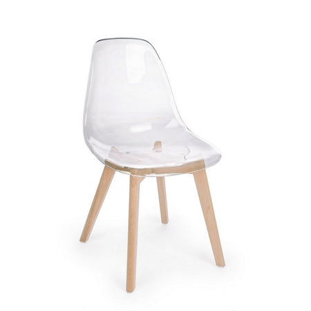 Sedia "Easy" con seduta e schienale in policarbonato, per arredo interno 52 x 47 x h 82 cm