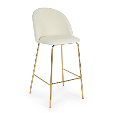 Sgabello da bar Carry per interno, Struttura In Acciaio E Compensato, 38 x  x 38 x 75 cm