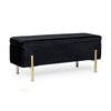 Panca Contenitore Irina per interno, con Struttura In Mdf E Compensato, da 110x42x42h cm