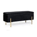 Panca Contenitore Irina per interno, con Struttura In Mdf E Compensato, da 110x42x42h cm