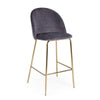 Sgabello da bar Carry per interno, Struttura In Acciaio E Compensato, 38 x  x 38 x 75 cm