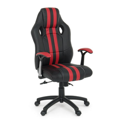 Poltrona Spider da gaming ed ufficio ergonomica, con braccioli, schienale reclinabile e ruote