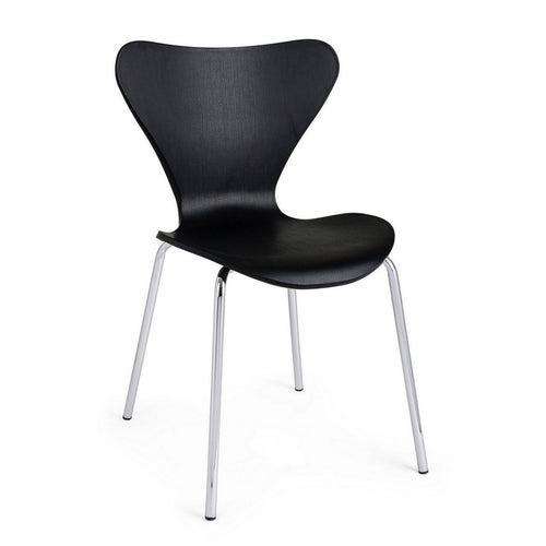 Sedia Tessa con gambe in acciaio verniciato a polvere epossidica, per arredo interno 50 x 49,5 x h 82 cm