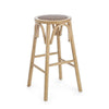 Sgabello da bar Circle per interno, Struttura In Legno Di Olmo, 40 x  x 40 x 73 cm