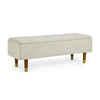 Panca Contenitore Kira per interno, con Struttura In Mdf E Compensato, da 120x42x42h cm