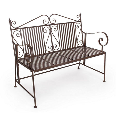 Panca "Melanie" per interno, con Acciaio Verniciato A Polvere Epossidica, da 115x60x92h cm