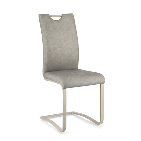 Sedia "Kenneth" con gambe in acciaio verniciato a polvere epossidica, per arredo interno 42 x 56 x h 102 cm