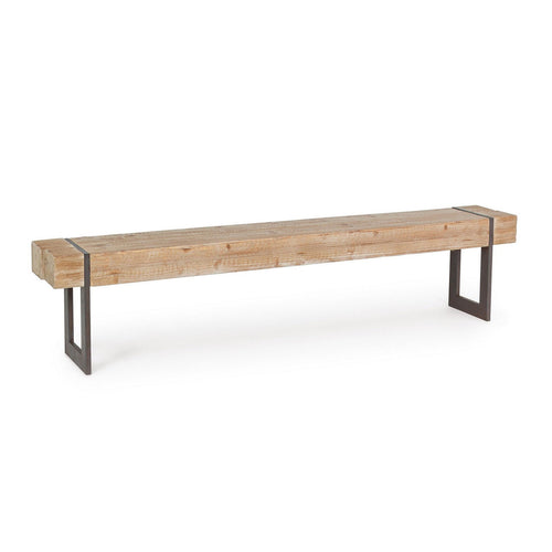 Panca Garrett per interno, con Struttura In Acciaio, da 200x30x45h cm
