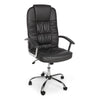 Poltrona Dehli da ufficio ergonomica, rivestimento in similpelle con braccioli e ruote