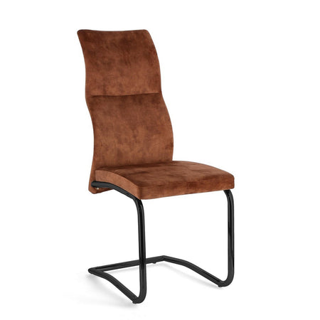 Sedia "Thelma" con struttura in acciaio, per arredo interno 43,5 x 62 x h 102 cm