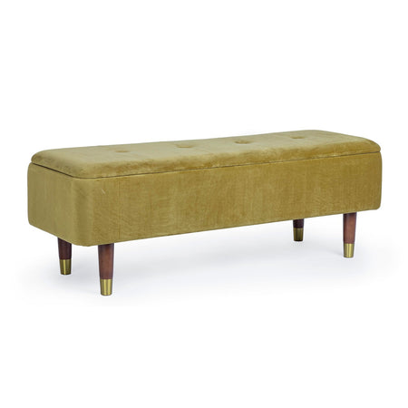 Panca Contenitore "Kira" per interno, con Struttura In Mdf E Compensato, da 120x42x42h cm