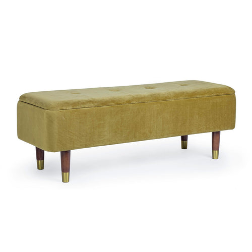 Panca Contenitore Kira per interno, con Struttura In Mdf E Compensato, da 120x42x42h cm