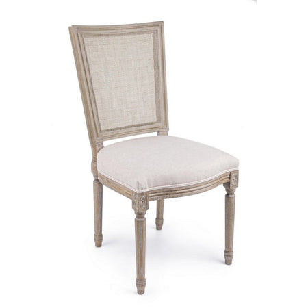 Sedia "Liliane" con struttura in legno di frassino, con cuscino da 48 x 65 x h 96 cm