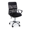 Poltrona Nairobi da ufficio ergonomica con braccioli, altezza regolabile, colore nero