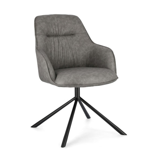 Sedia Grant con gambe in acciaio verniciato a polvere epossidica, per arredo interno 59 x 65 x h 86 cm