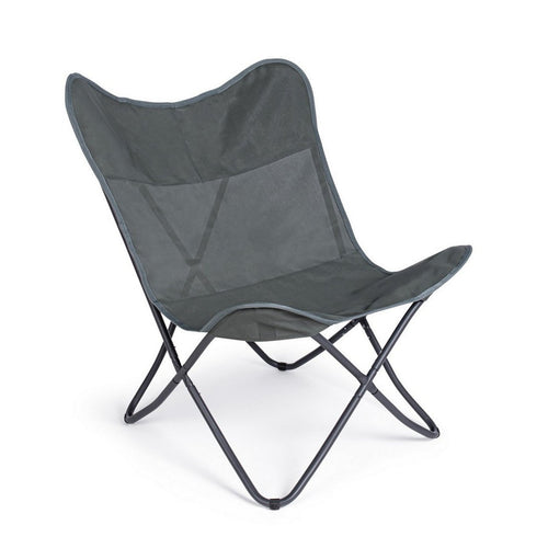 Sedia da mare Butterfly Gabicce pieghevole con struttura in acciaio seduta e schienale