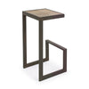 Sgabello da bar Blocks per interno, Struttura In Acciaio, 36 x 32 x 70 cm