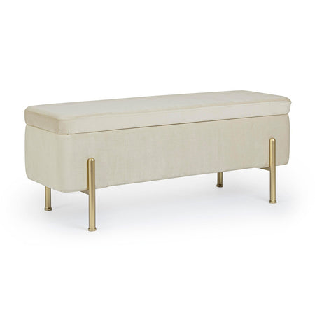 Panca Contenitore "Irina" per interno, con Struttura In Mdf E Compensato, da 110x42x42h cm