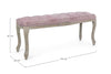 Panca Mathilde per interno, con Struttura In Legno Di Betulla E Rubberwood, da 110x36x47h cm