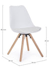Sedia New Trend con gambe in legno di faggio, per arredo interno 54 x 49 x h 83,5 cm