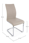 Sedia Myra con struttura seduta e schienale in compensato, per arredo interno 41 x 60 x h 98 cm