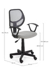 Poltrona Ella da ufficio ergonomica con braccioli, altezza regolabile
