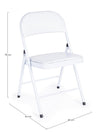 Sedia Felicity con struttura in tubolare di acciaio ø22 mm verniciato a polvere (poliestere), per arredo interno 45 x 45 x h 78 cm